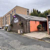 Entrance   at Bellfield Brewery in Edinburgh