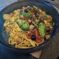fettuccini (modified to make it vegan)  at Indigo in Providenciales