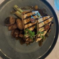 Vegan Tofu steak   at Indigo in Providenciales