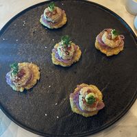 Vegan tostones   at Indigo in Providenciales