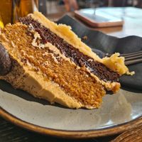 Millionaire shortbread cake! Oooooft at Explorer Cafe in Aviemore