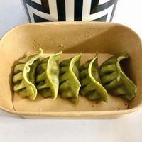 Vegetable gyoza at Wagamama in Dubai