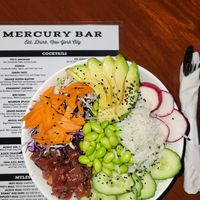 Vegan Tuna Poke Bowl   at Mercury Bar West in New York City
