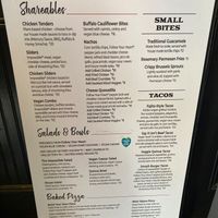 Vegan Wall menu at Mercury Bar West in New York City