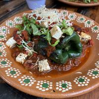 Stuffed Chilli Pepper with Soy Chorizo extra  at Selva Coffee Garden in Merida