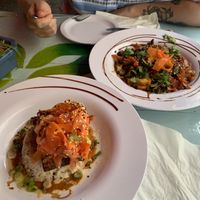 Tofu steak and veggie curry bowl at Kaya Island Eats in Key West