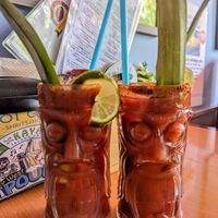 Bloody Tiki Drinks! at Kaya Island Eats in Key West