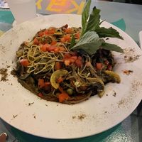 Rasta Pasta with veggies - so much food  at Kaya Island Eats in Key West