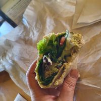 Falafel pita sandwich at Pita Fusion in Austin