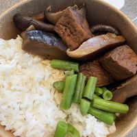 Tofu and mushroom bowl  at Flavor Boom - Jamaica Plain in Boston
