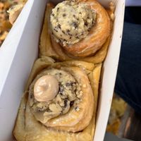 Cookie Dough rolls at Cinnamood in Berlin