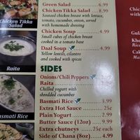 Menu Jan 2023 at Spice King Seattle in Seattle