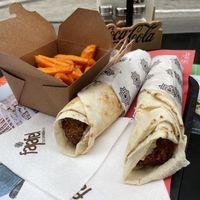 Classic falafel wrap  at Falafel Taste - Agora Modiano in Thessaloniki