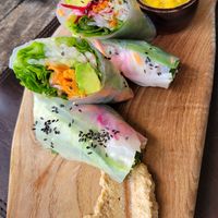 Fresh rolls at Vikasa Yoga Retreat and Restaurant in Koh Samui