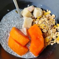 Chia pudding from the buffet at Vikasa Yoga Retreat and Restaurant in Koh Samui