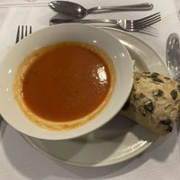 Roasted Tomato And Red Pepper Soup  at Leyton Orient FC in East London
