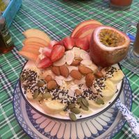 Airs favorite oatmeal.   at Air's Kitchen & Cafe in Chiang Mai