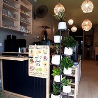 Entrance desk at Air's Kitchen & Cafe in Chiang Mai