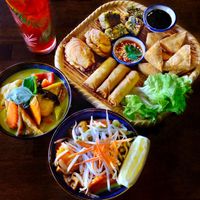 Vegan platter  at Sa-Lung Thai Cafe in North Perth