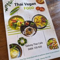 Full vegan menu, multiple pages. at Sa-Lung Thai Cafe in North Perth