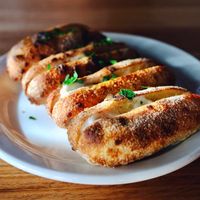 Cheesy garlic bread sticks at Vikka in Leederville