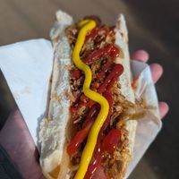Old school hot dog at Vegazmo in Tynemouth