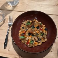 Delicious bean dish  at Moon in Bergen