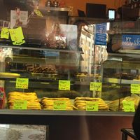 Blick von außen ins Café  at Casablanca in Cologne