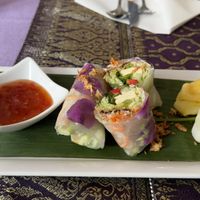 Summerroles mit süss sauersosse (vegan)   at Samphat Thai in Tubingen