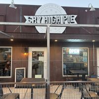 From the main road   at Sky High Pie in Joshua Tree