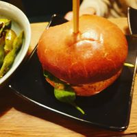 Vegan burger #Veganuary at Pincho Nation Theater in Oslo