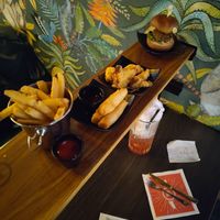 Platter with ordered vegan tapas at Pincho Nation Theater in Oslo