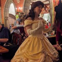 Deep in conversation with Belle at Walt Disney World - Akershus Royal Banquet Hall  in Lake Buena Vista