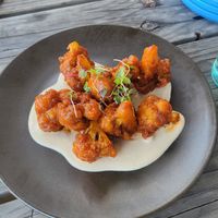 Cauliflower buffalo wings at Saltwater in Newhaven