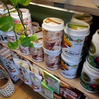 Protein powders. All vegan at Chay Ngon Hung Phat in Ho Chi Minh City
