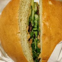 Junior Aubergine saute burger at Vbb House in Paris