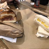 New york sandwich and dessert sandwich   at Vbb House in Paris