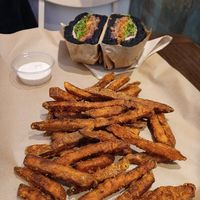 Sweet potato fries at Vbb House in Paris