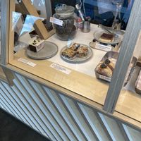 The flapjacks and the cookies are vegan  at Small Goods in Bristol