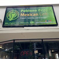 El exterior del restaurante  at Poblano Pepper Mexican Grill in Portland