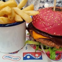 Patriot burger. Great beef like,  smoky sauce. at BrewDog in Eveleigh