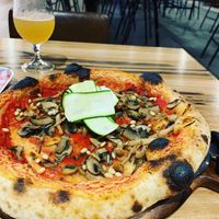 Mushroom pizza  at BrewDog in Eveleigh
