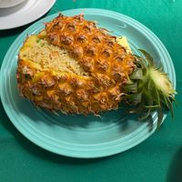 Pineapple fried rice at Ruen Morakot Restaurant - ร้านอาหารเรือนมรกต สระมรกต in Krabi