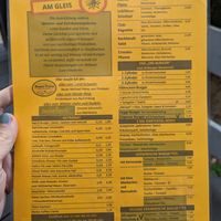 Karte at Bistro am Gleis in Bad Driburg