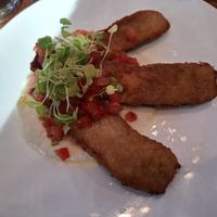 Courgette schnitzel at German Gymnasium in North London