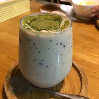 Chia kiwi yogurt drink (vegan)  at PP 99 Cafe in Taipei