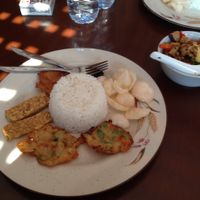 nasi campur - relatively mild, good taste at I Love Vegetarian Food - De Ra Sa in Tuban