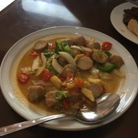 Bakso Tom yam (30k) at I Love Vegetarian Food - De Ra Sa in Tuban