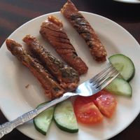fried sardine  at I Love Vegetarian Food - De Ra Sa in Tuban