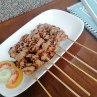 Chicken satay at I Love Vegetarian Food - De Ra Sa in Tuban